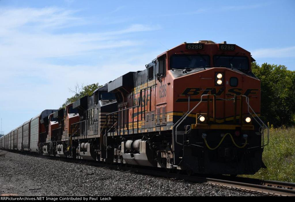 Vehicle train rolls north